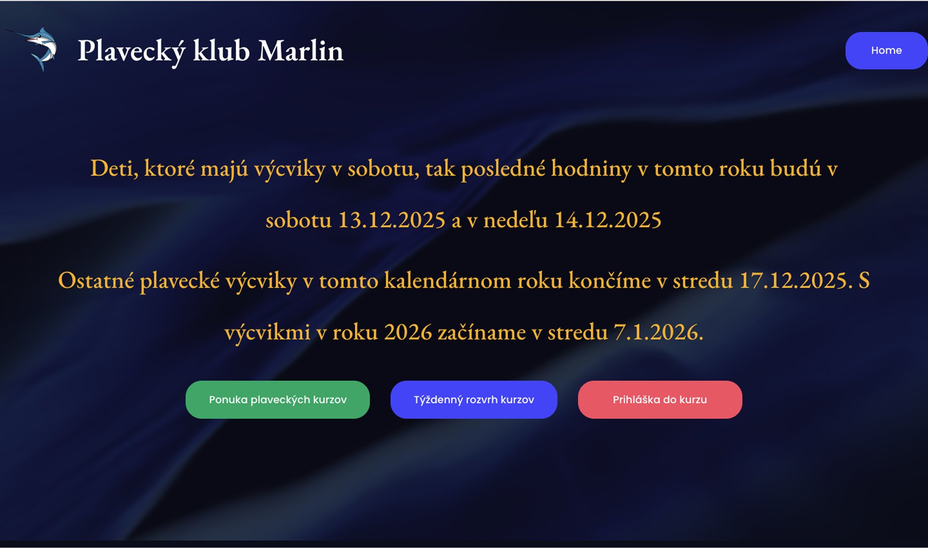 Original Marlin main screen before redesign